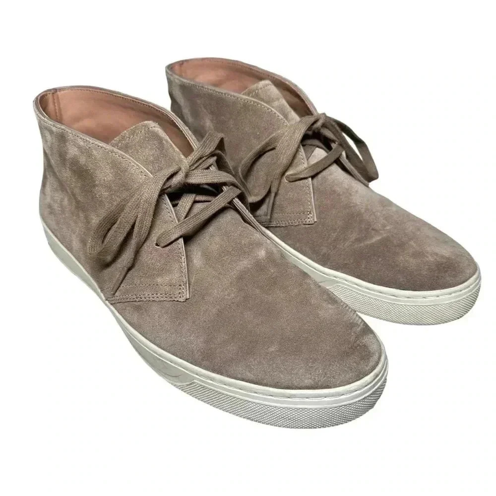 Vince Abe chukka suede Leather sneaker Platform Tan Round toe lining Size 11